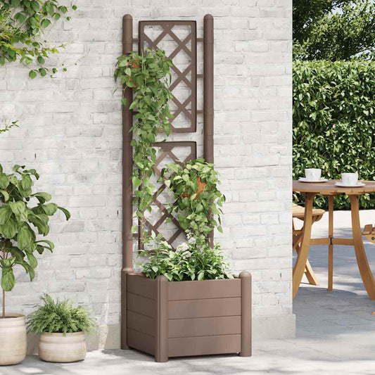 Fioriera Da Giardino Con Graticcio Pp Mocca