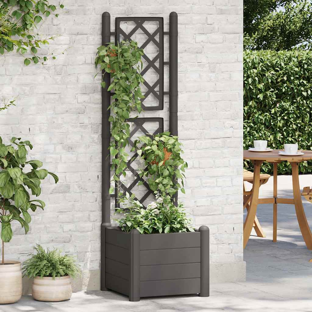 Fioriera Da Giardino Con Graticcio Pp Mocca