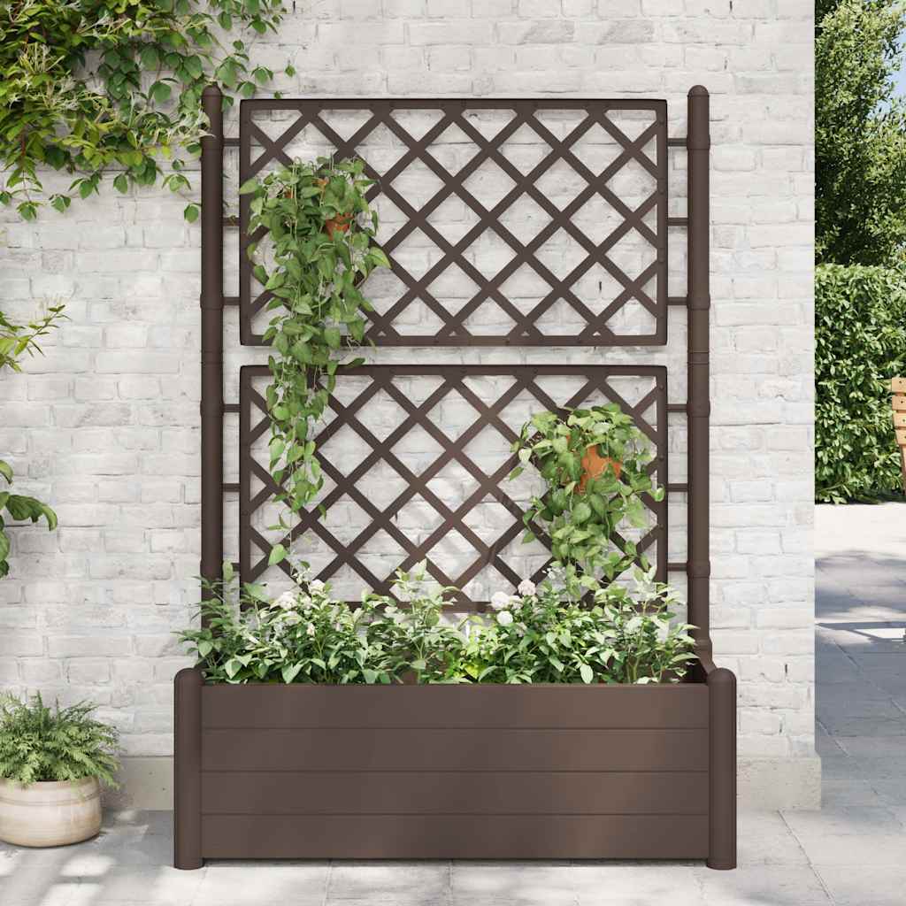 Fioriera Da Giardino Con Graticcio Pp Mocca