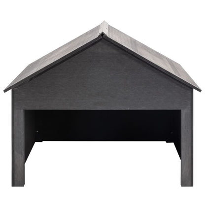 Casetta Per Rimessaggio Rasaerba Grigio 80X80X70 Cm In Wpc