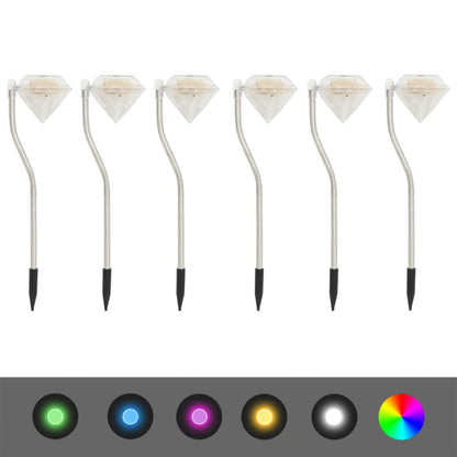 Luci Led Da Giardino Ad Energia Solare 6 Pezzi 9X7,8X29,5 Cm