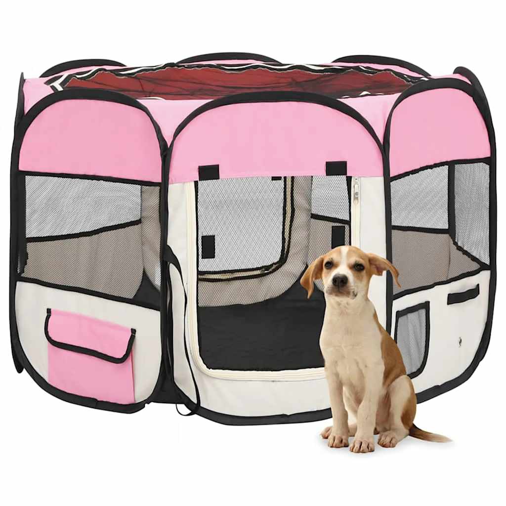 Box Per Cani Pieghevole Con Borsa Trasporto