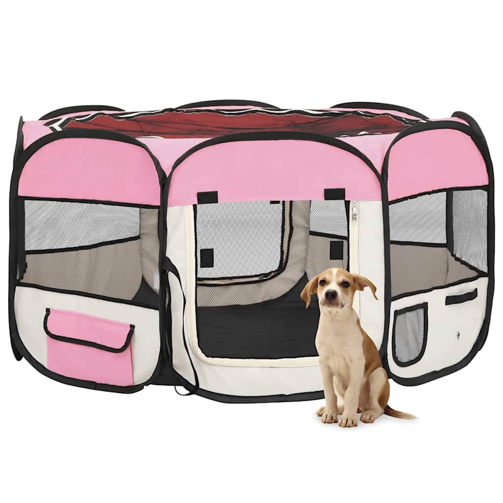 Box Per Cani Pieghevole Con Borsa Trasporto