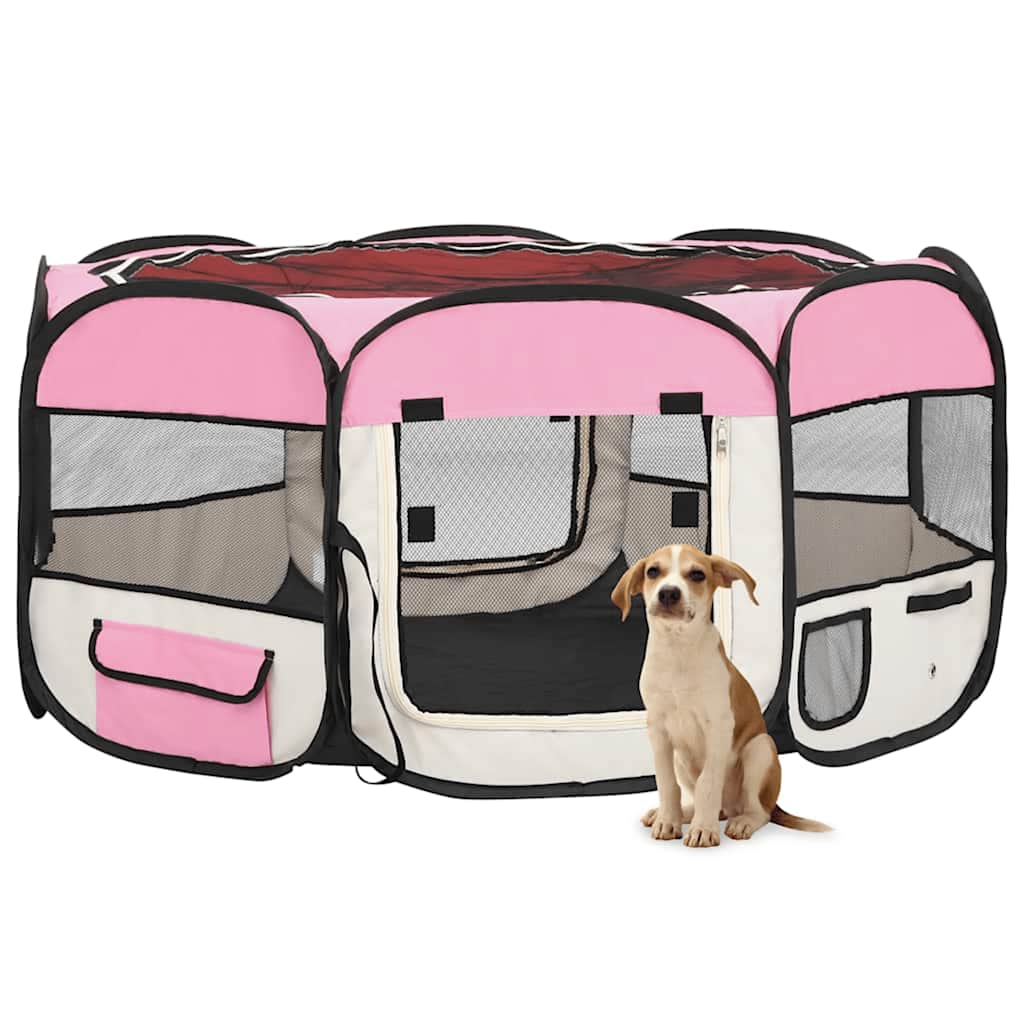 Box Per Cani Pieghevole Con Borsa Trasporto