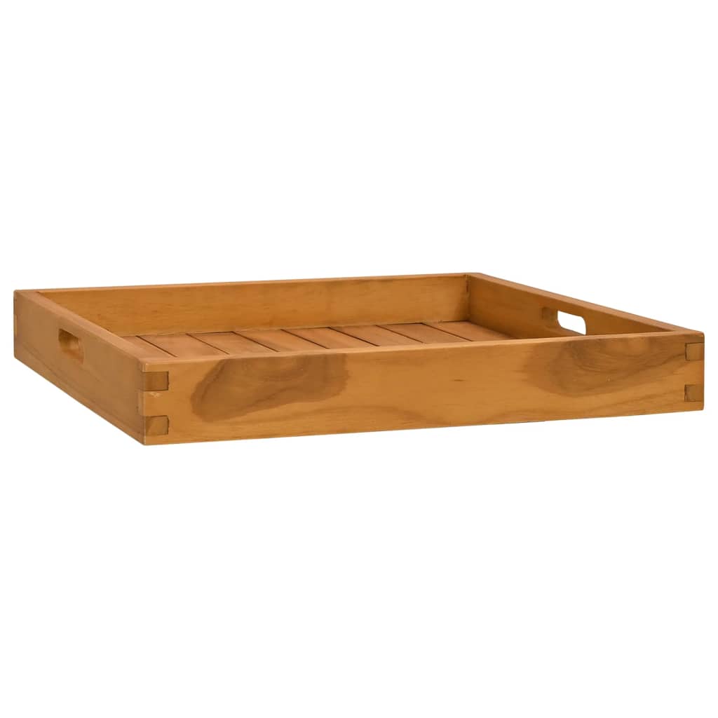 Vassoio Da Portata In Legno Massello Di Teak