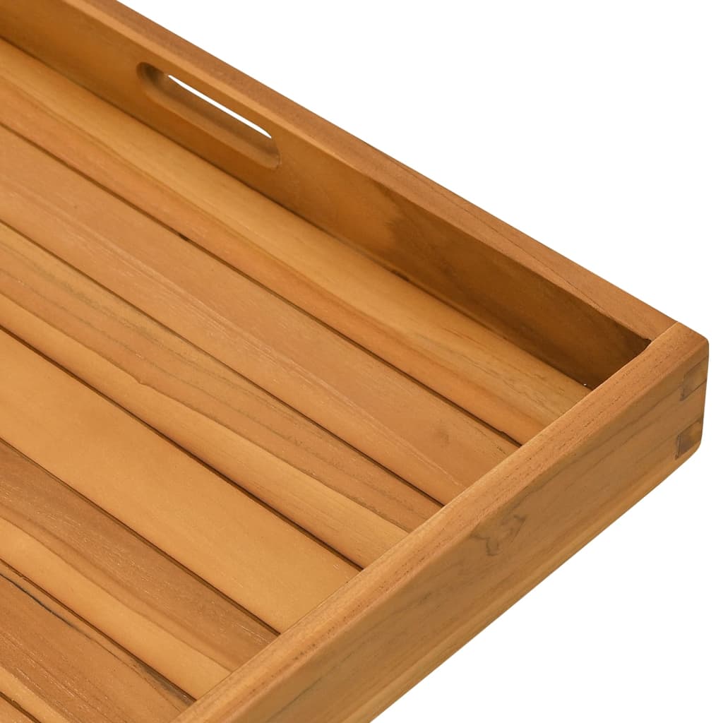 Vassoio Da Portata In Legno Massello Di Teak