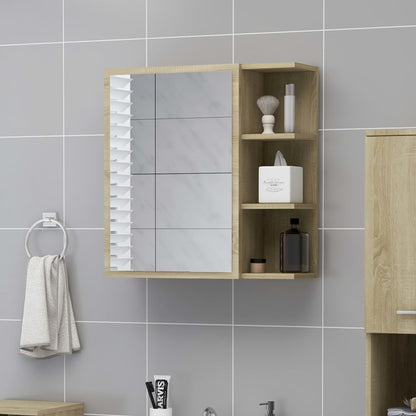 Mobile Da Bagno A Specchio 62,5X20,5X64 Cm Legno