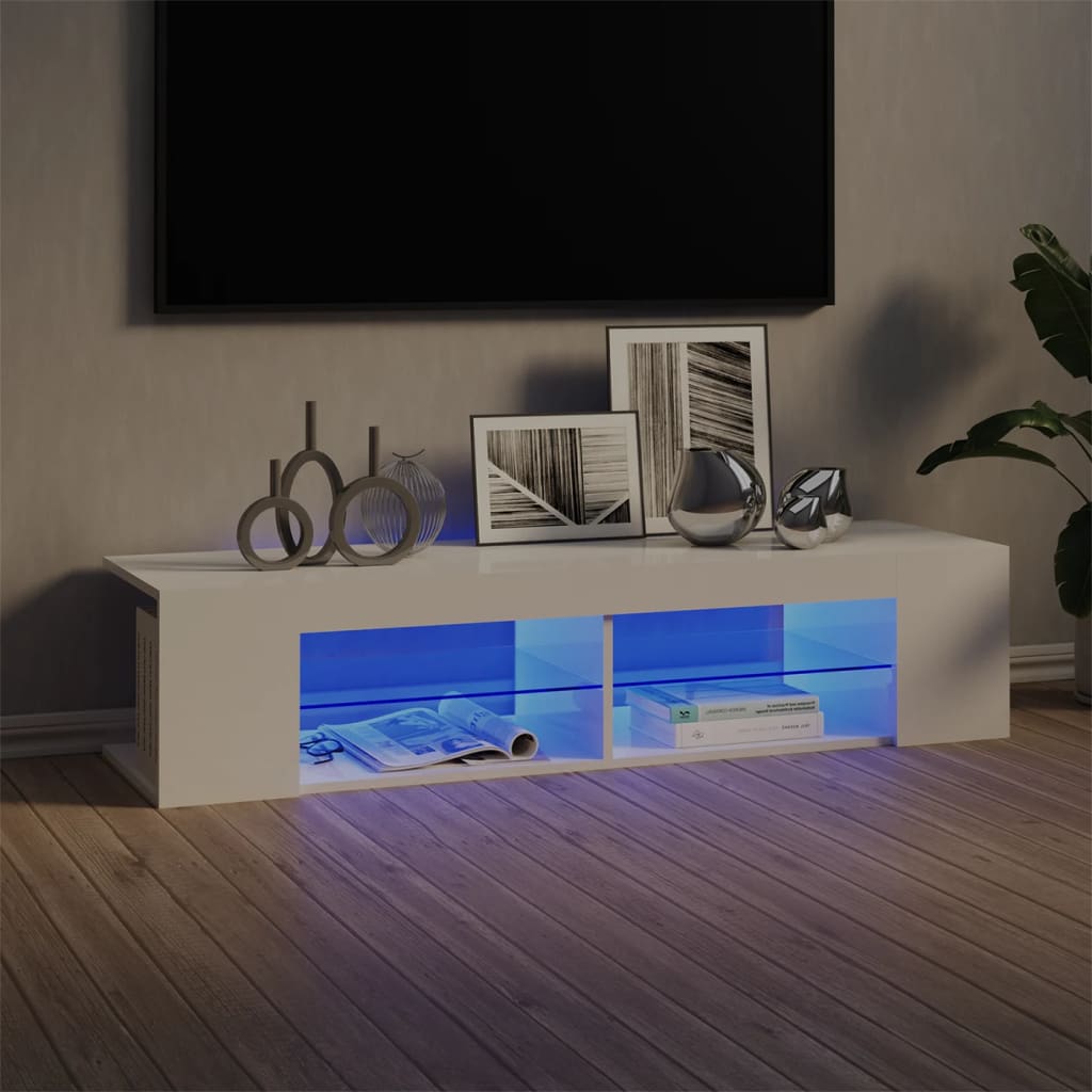 Mobile Porta Tv Con Luci Led 135X39X30 Cm