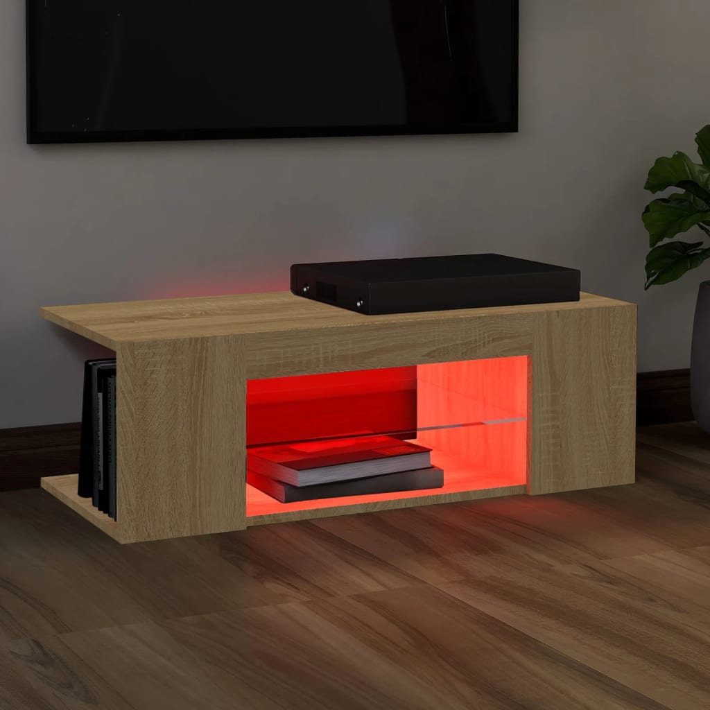 Mobile Porta Tv Con Luci Led 90X39X30 Cm