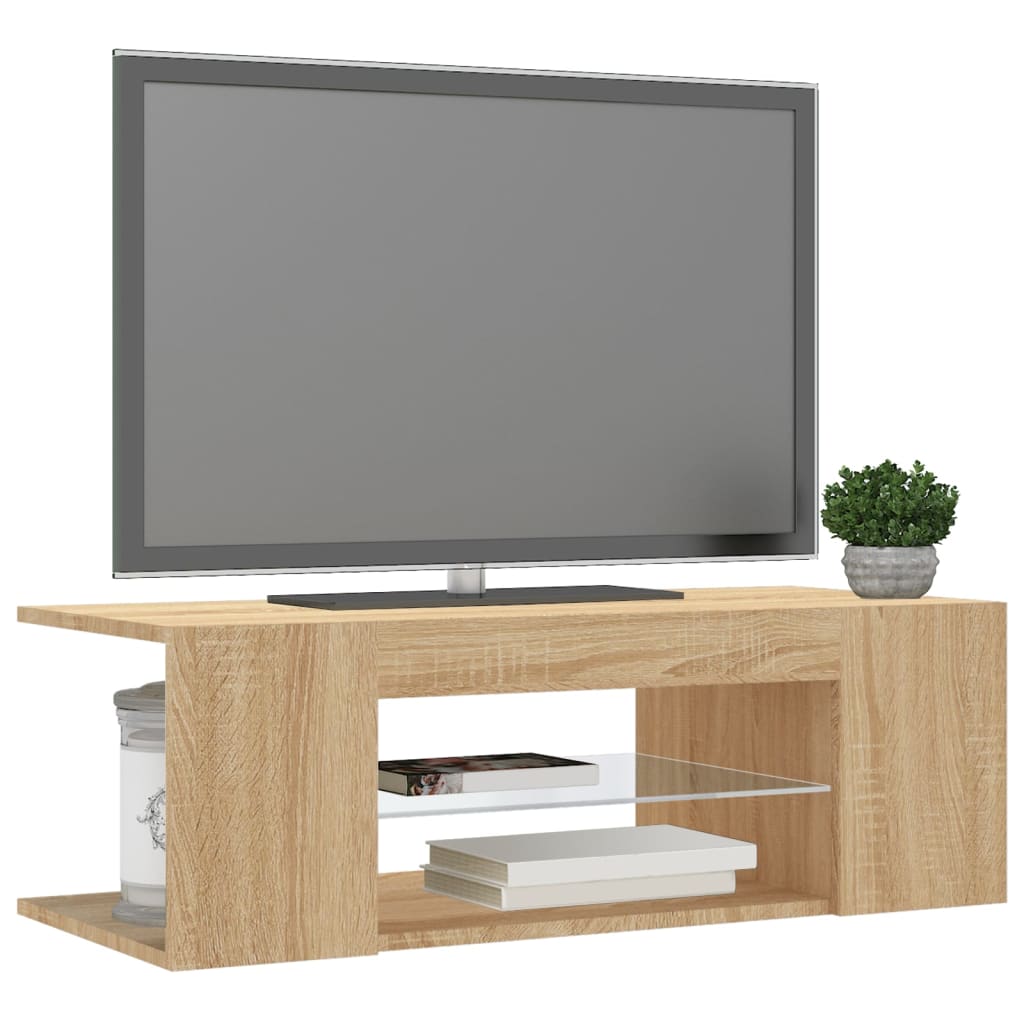 Mobile Porta Tv Con Luci Led 90X39X30 Cm