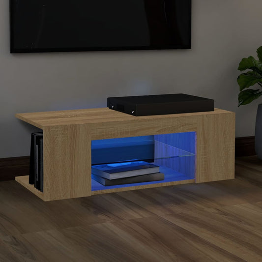Mobile Porta Tv Con Luci Led 90X39X30 Cm