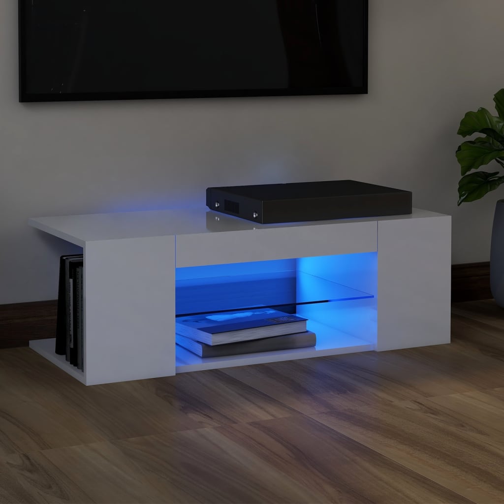 Mobile Porta Tv Con Luci Led 90X39X30 Cm