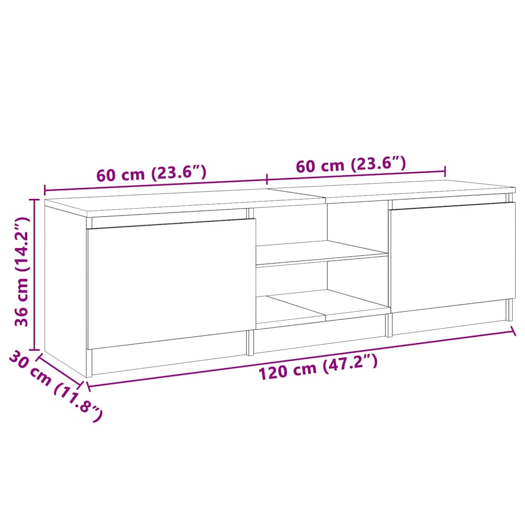 Mobile Porta Tv Con Luci Led
