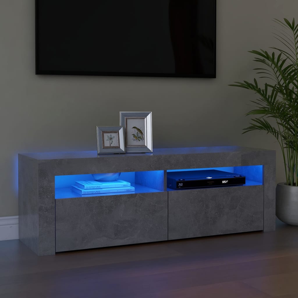 Mobile Porta Tv Con Led 120X35X40 Cm Multistrato