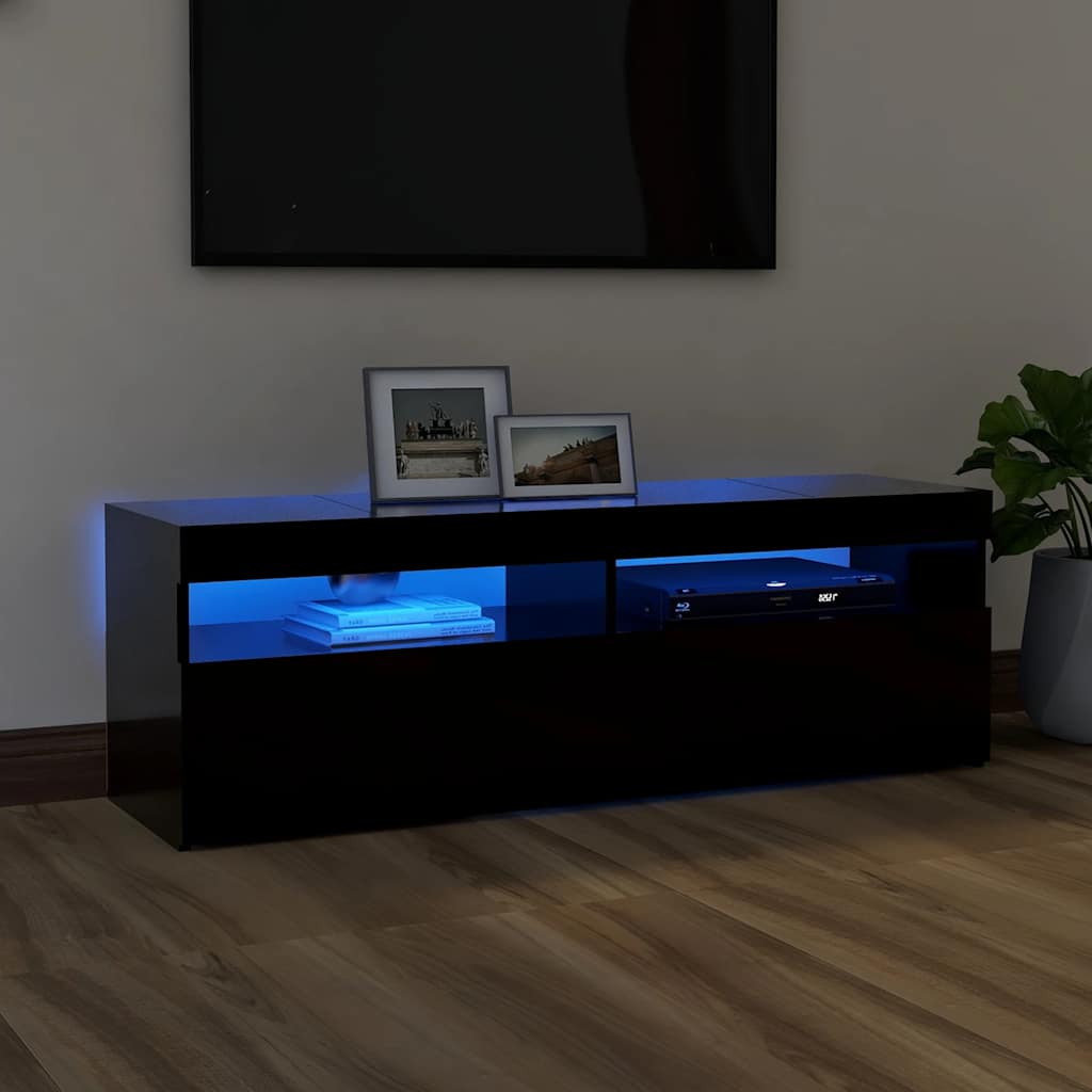 Mobili Porta Tv Con Luci Led 2 Pz 75X35X40 Cm