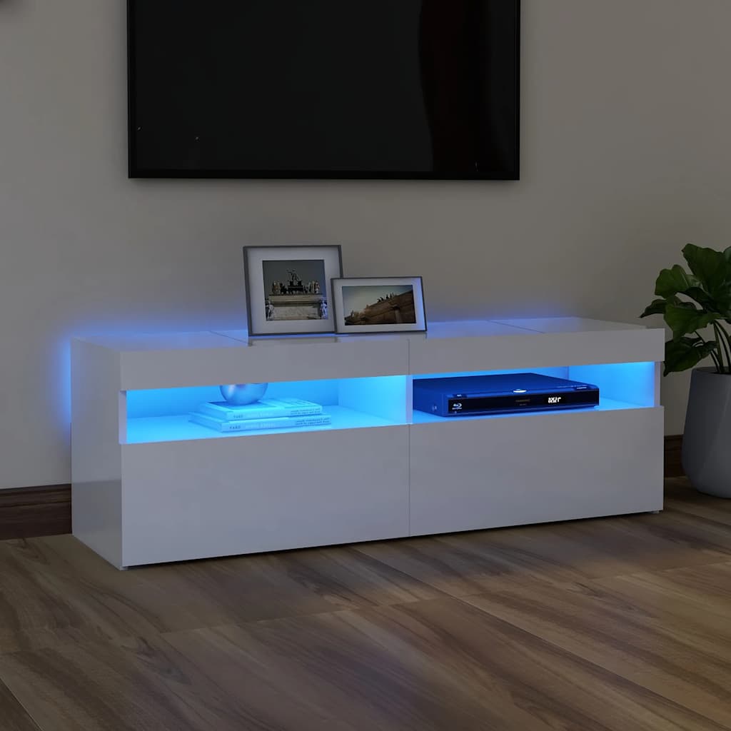 Mobili Porta Tv Con Luci Led 2 Pz 75X35X40 Cm
