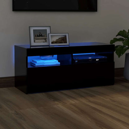 Mobili Porta Tv Con Luci Led 2 Pz 75X35X40 Cm
