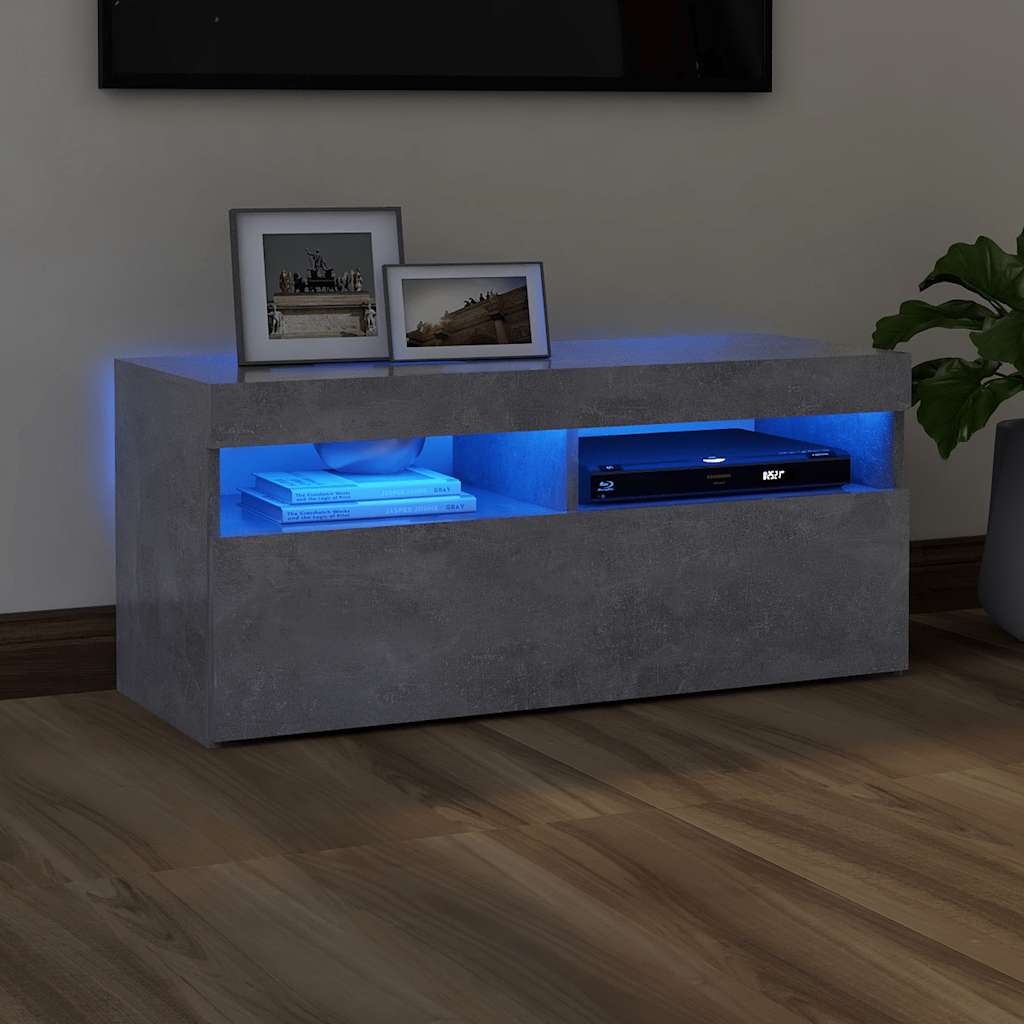 Mobili Porta Tv Con Luci Led 2 Pz 75X35X40 Cm