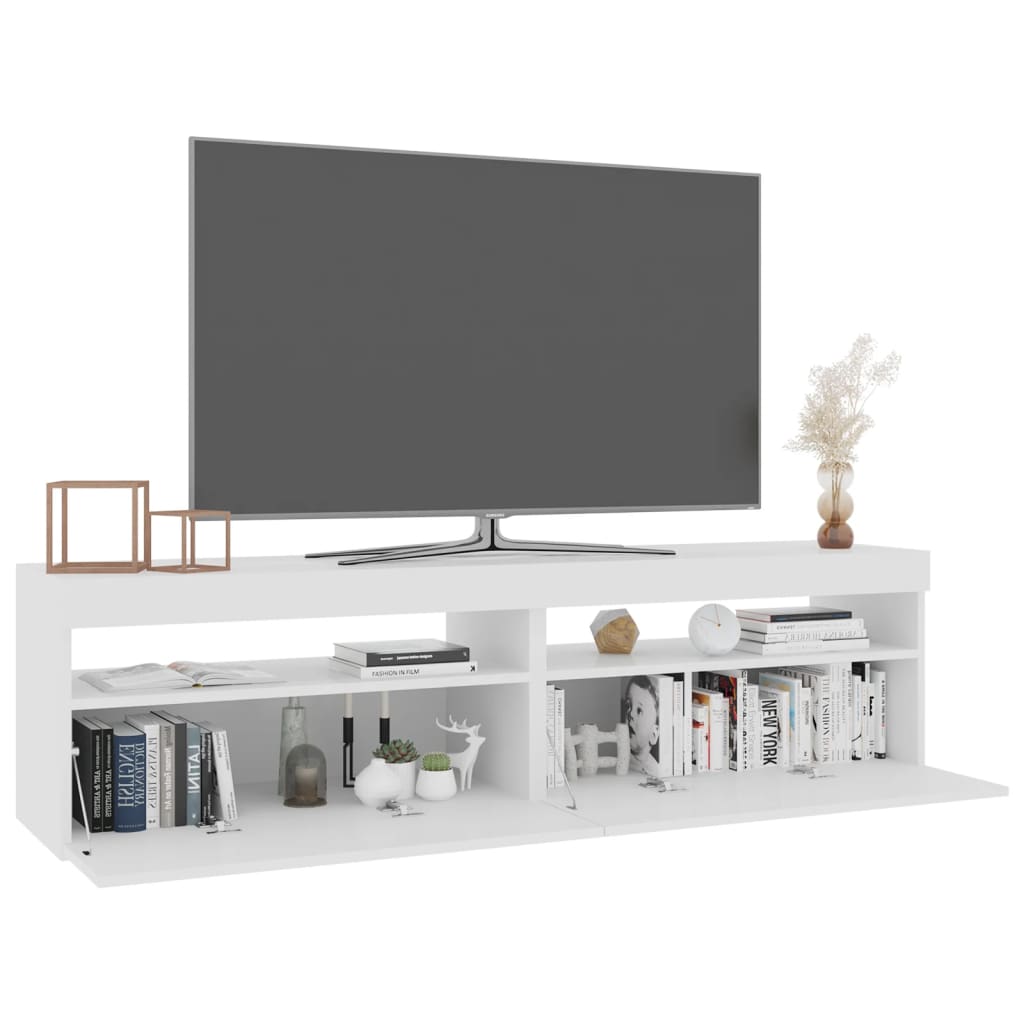 Mobili Porta Tv Con Luci Led 2 Pz 75X35X40 Cm