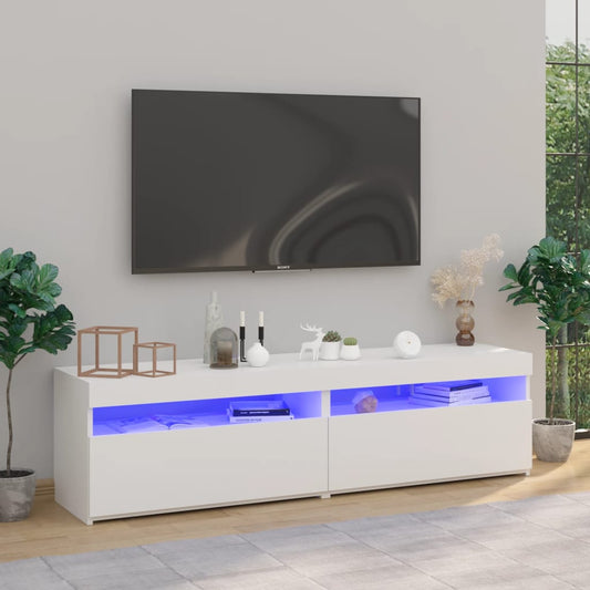 Mobili Porta Tv Con Luci Led 2 Pz 75X35X40 Cm