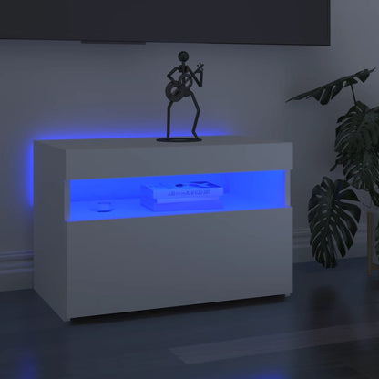 Mobili Porta Tv Con Luci Led 2 Pz 75X35X40 Cm