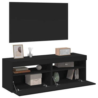 Mobili Porta Tv Con Luci Led 2 Pz 75X35X40 Cm