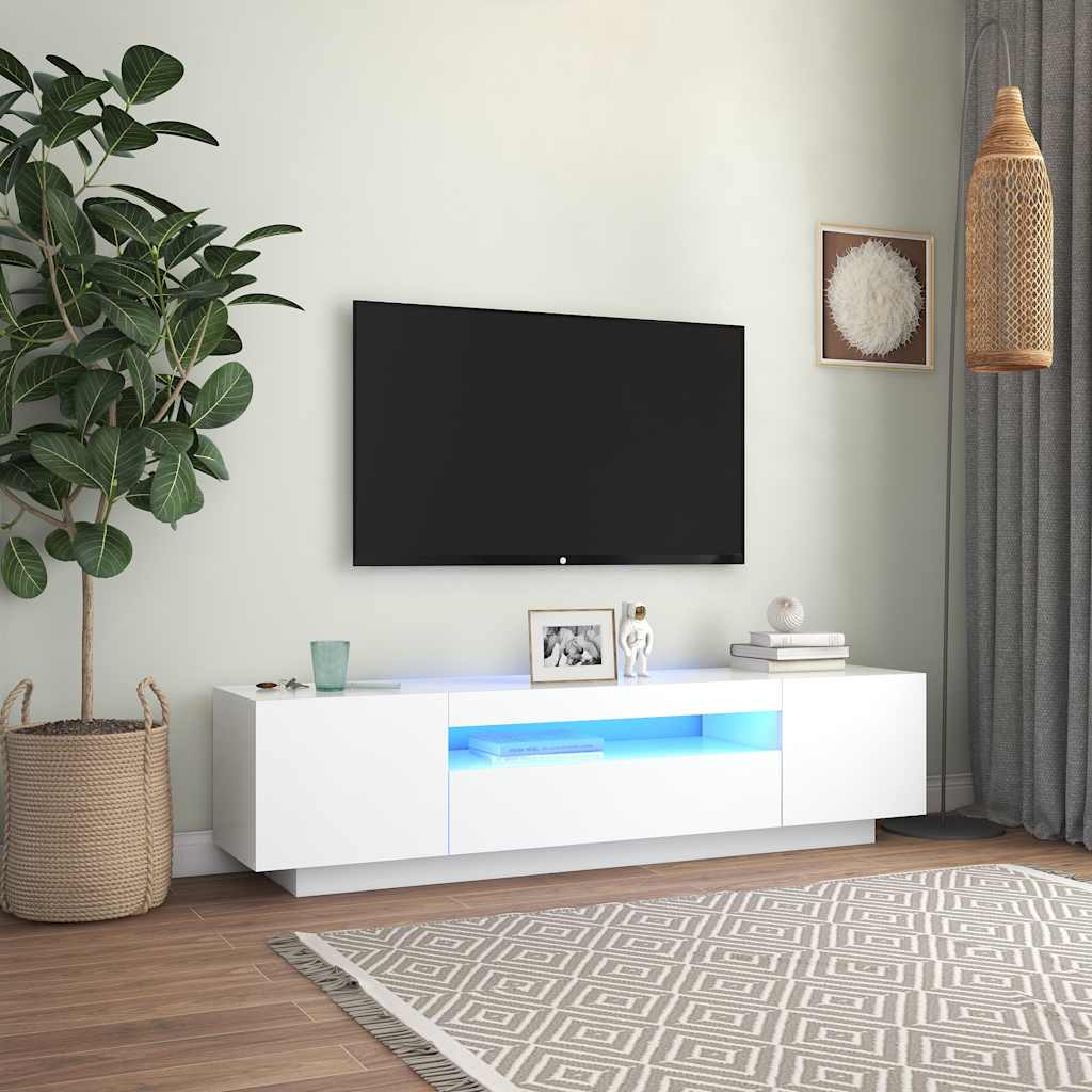 Mobile Porta Tv Con Led 160X35X40 Cm Truciolato