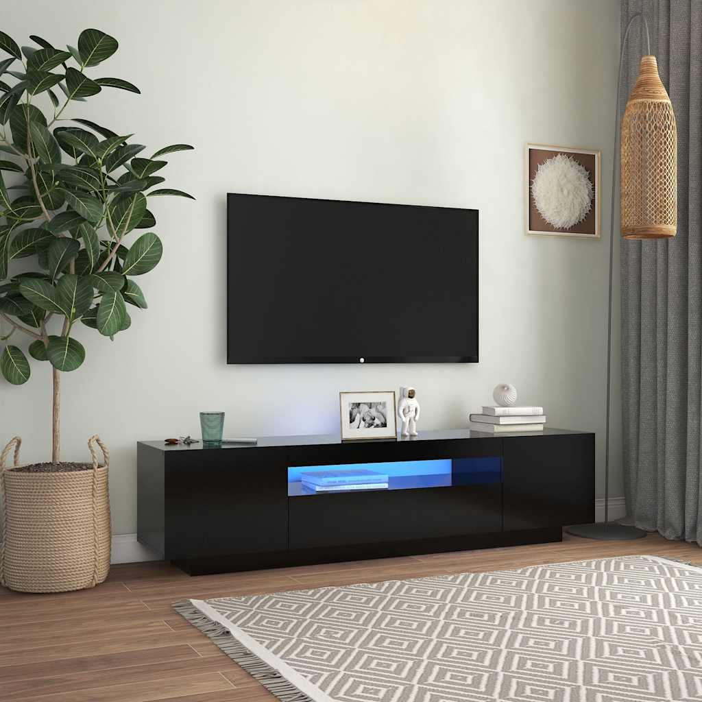 Mobile Porta Tv Con Led 160X35X40 Cm Truciolato