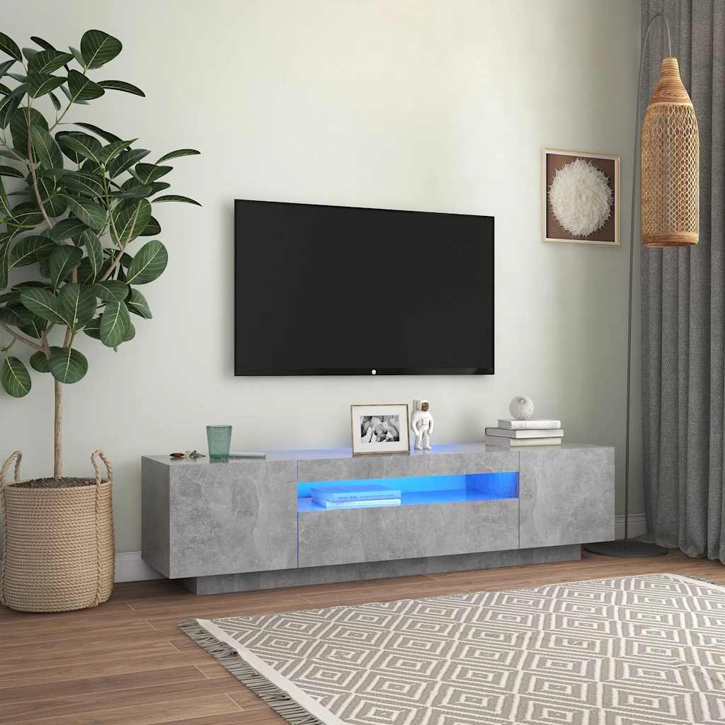 Mobile Porta Tv Con Led 160X35X40 Cm Truciolato