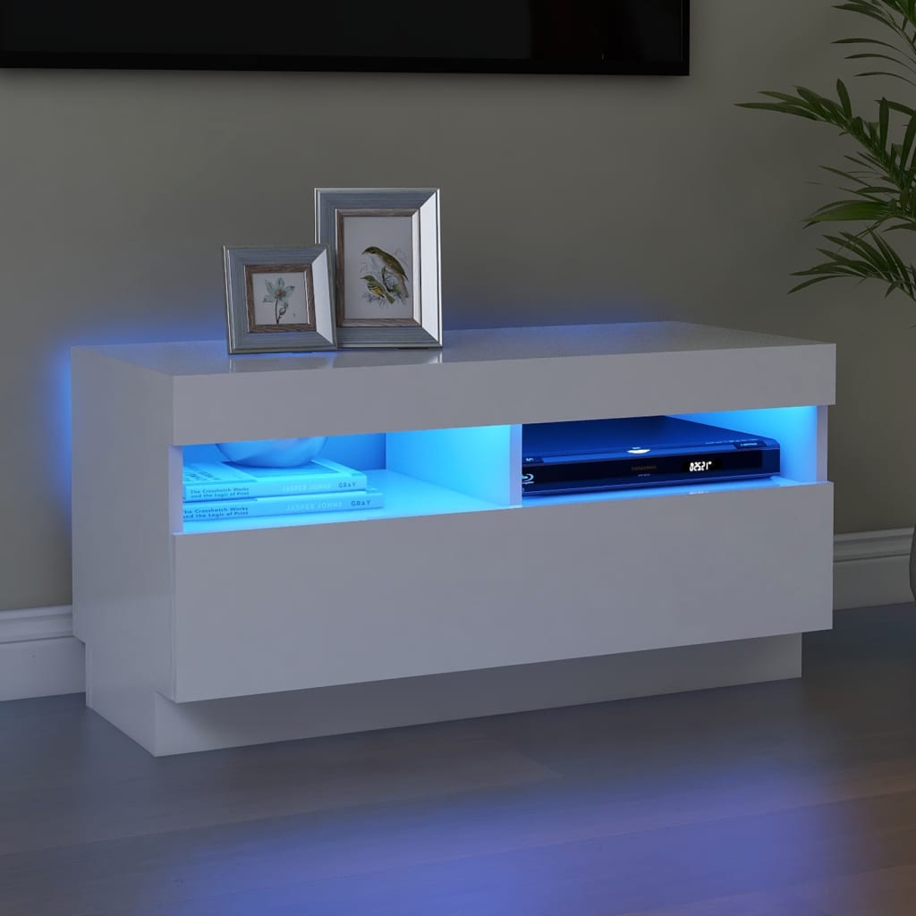 Mobile Porta Tv Con Luci Led 100X35X40 Cm