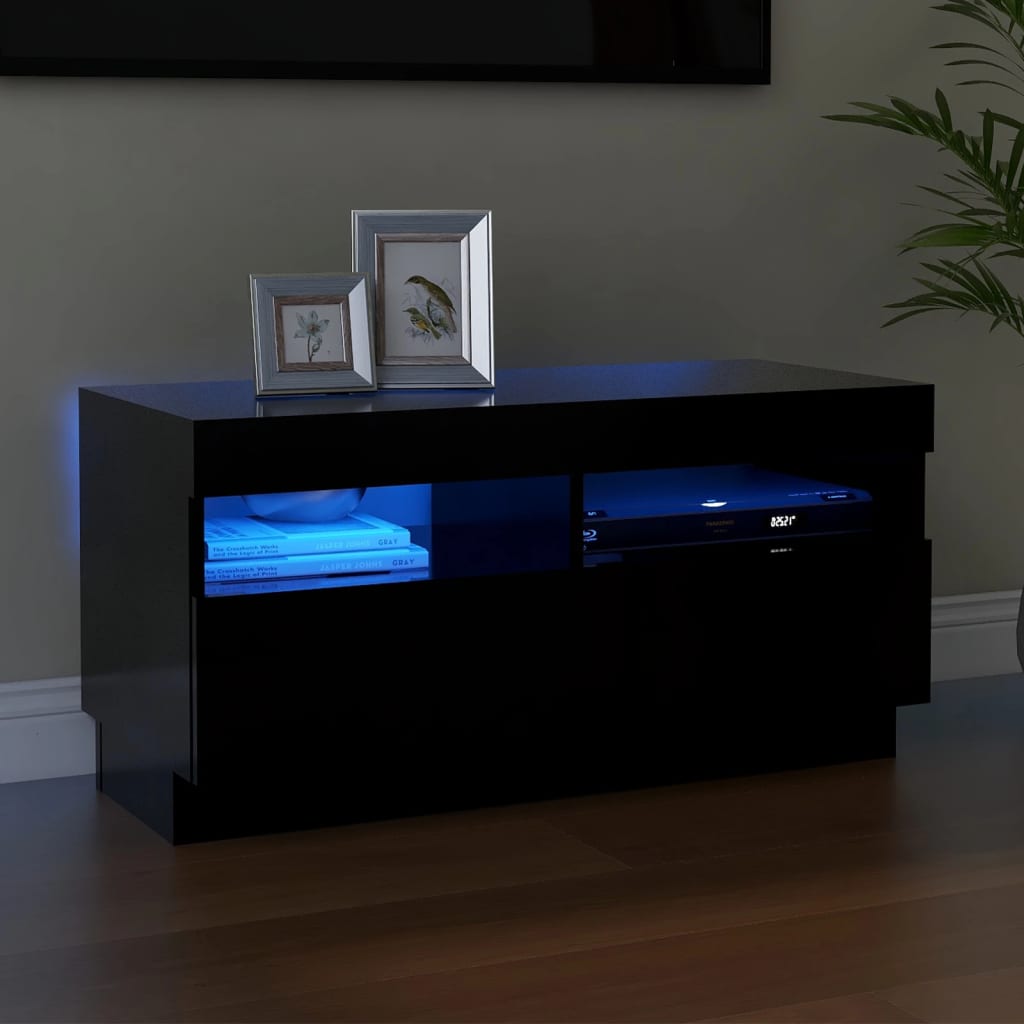Mobile Porta Tv Con Luci Led 100X35X40 Cm