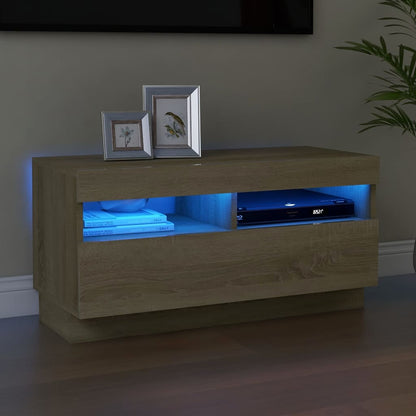 Mobile Porta Tv Con Luci Led 100X35X40 Cm