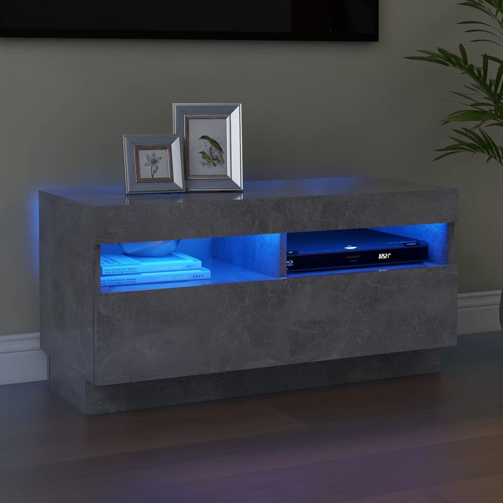 Mobile Porta Tv Con Luci Led 100X35X40 Cm