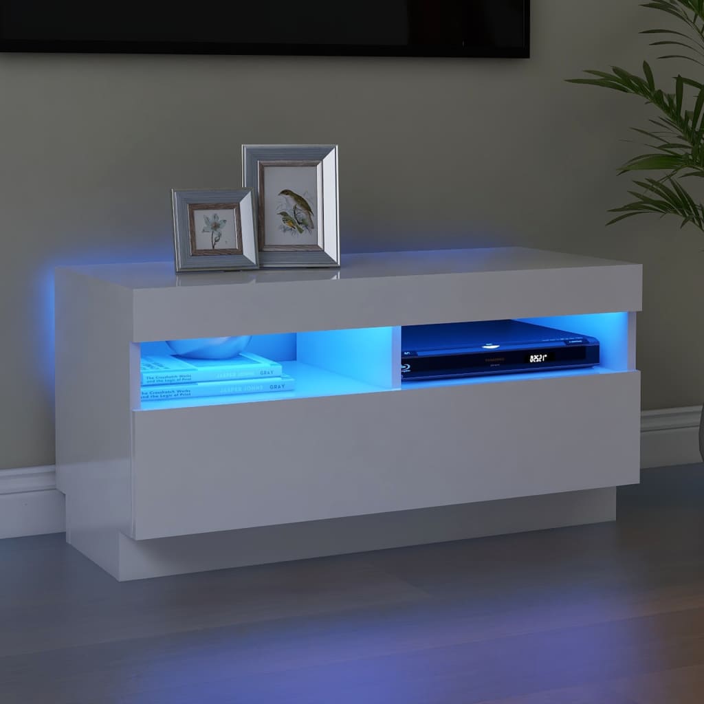 Mobile Porta Tv Con Luci Led 100X35X40 Cm