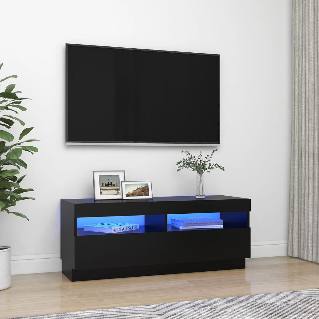 Mobile Porta Tv Con Luci Led 100X35X40 Cm