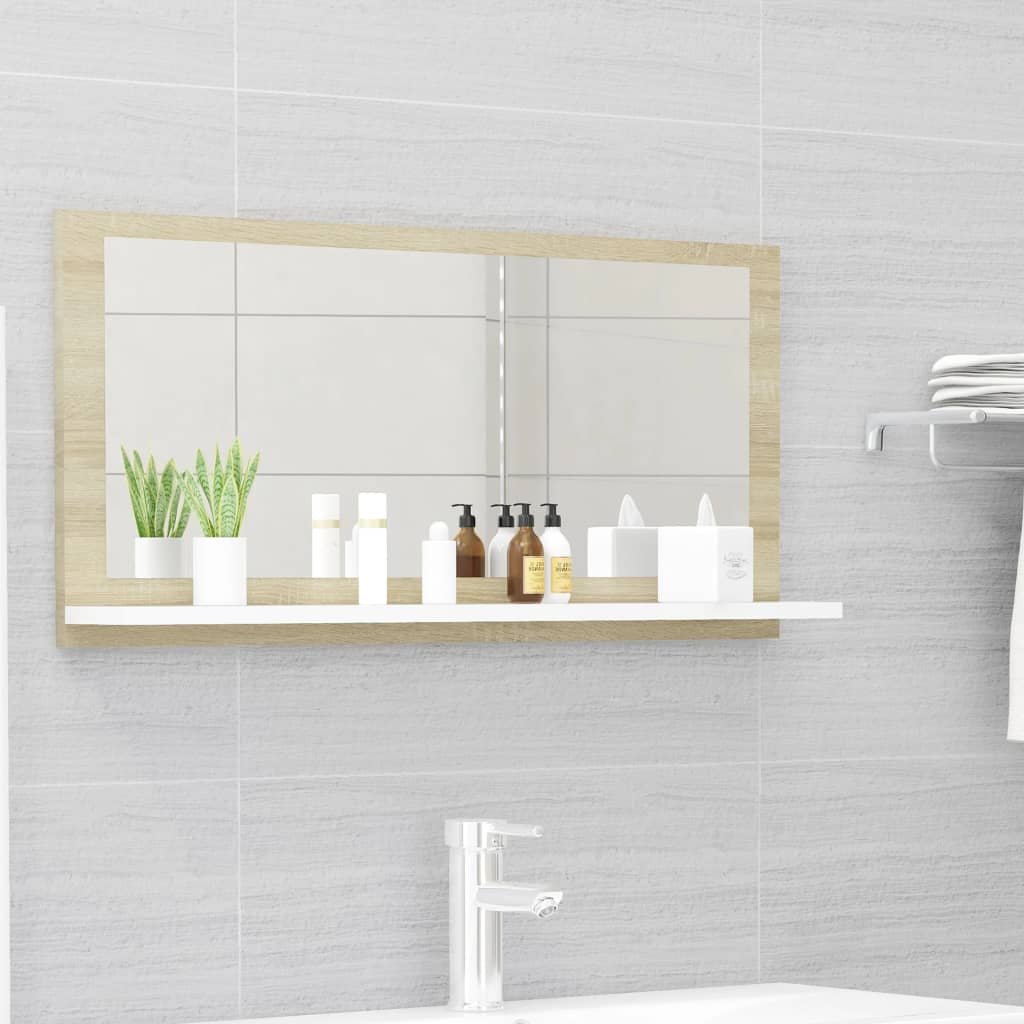Mobile Bagno Con Specchio Truciolato