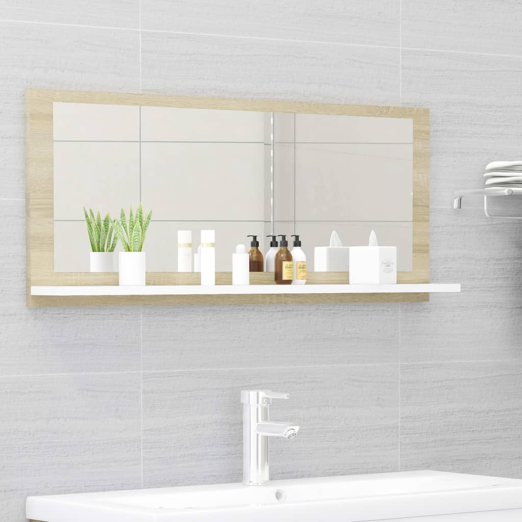 Mobile Bagno Con Specchio Truciolato