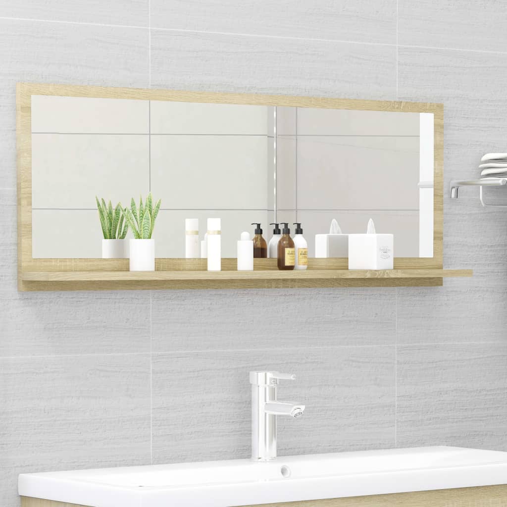 Mobile Bagno Con Specchio Truciolato