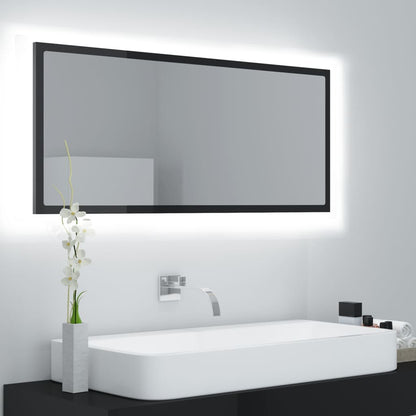 Specchio Da Bagno Con Led 100X8,5X37Cm Truciolato