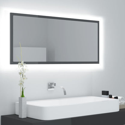 Specchio Da Bagno Con Led 100X8,5X37Cm Truciolato