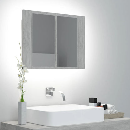 Mobile Specchio Led 60X12X45 Cm Multistrato