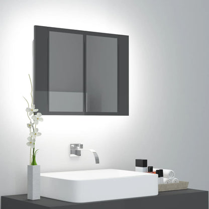 Mobile Specchio Led 60X12X45 Cm Multistrato