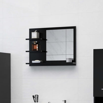 Armadietto A Specchio Da Bagno Legno Vecchio 60X10,5X45 Cm