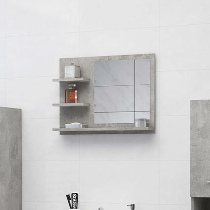 Armadietto A Specchio Da Bagno Legno Vecchio 60X10,5X45 Cm