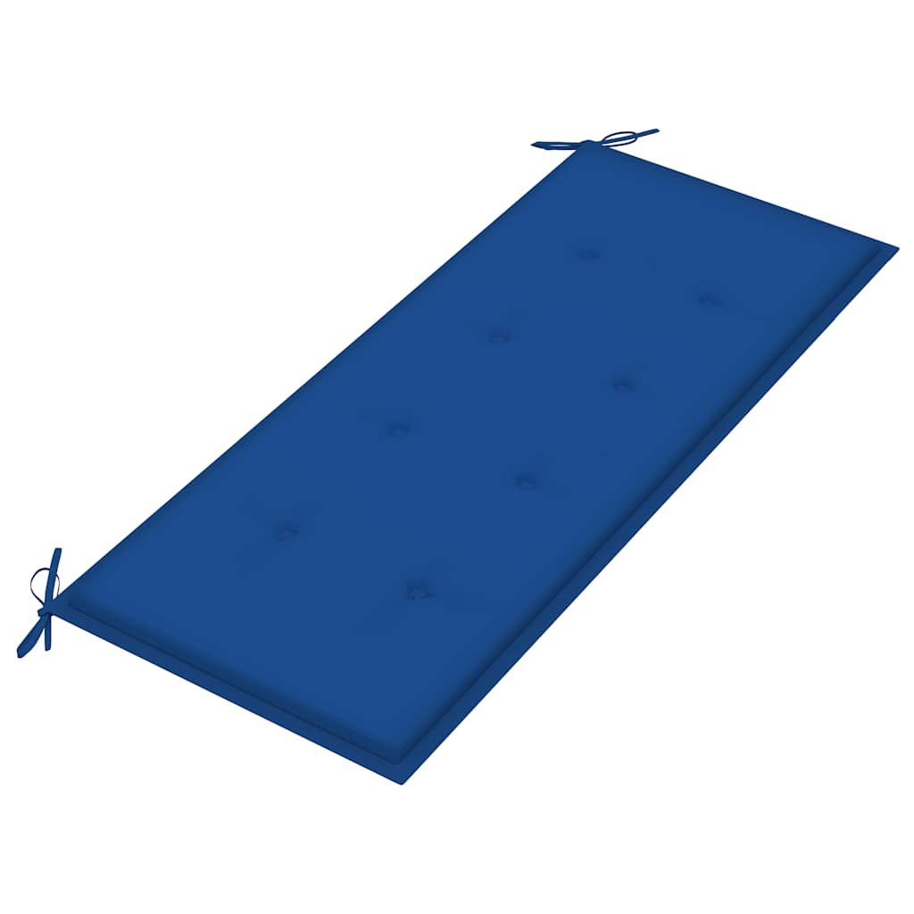 Panchina Da Giardino 2 Posti E Cuscino 120Cm Massello Eucalipto