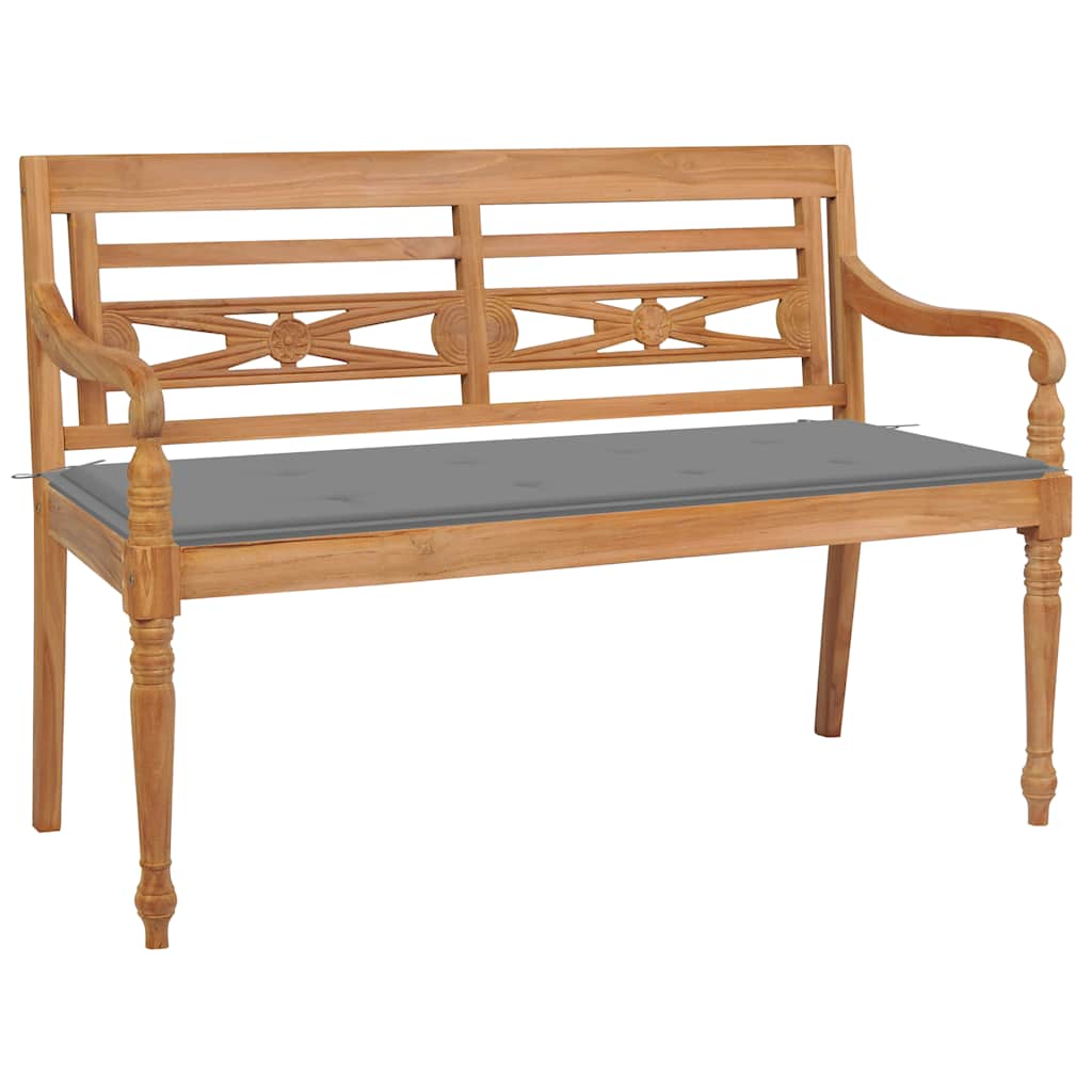 Panchina Batavia Con Cuscino 120Cm In Teak Massello