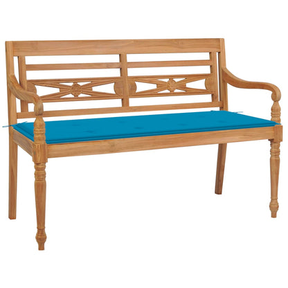 Panchina Batavia Con Cuscino 120Cm In Teak Massello