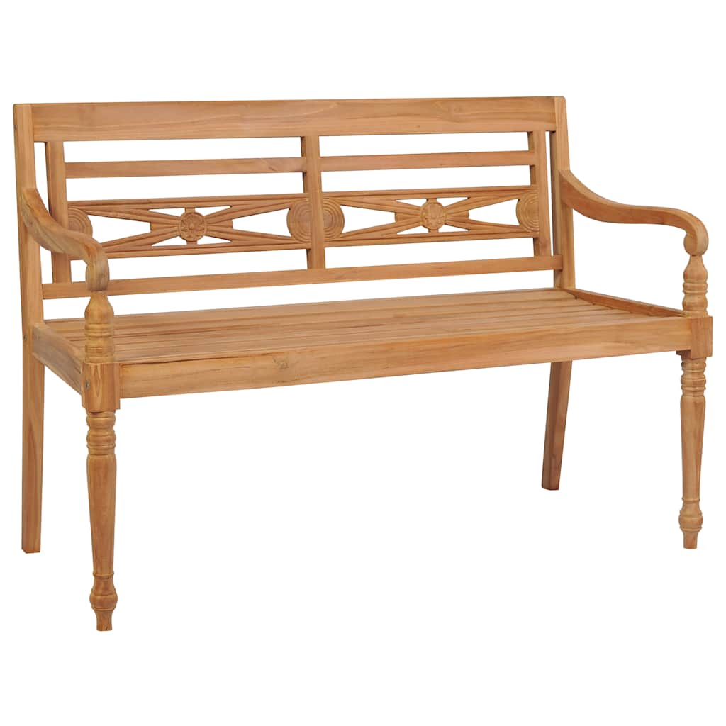 Panchina Batavia Con Cuscino 120Cm In Teak Massello