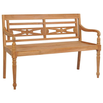 Panchina Batavia Con Cuscino 120Cm In Teak Massello