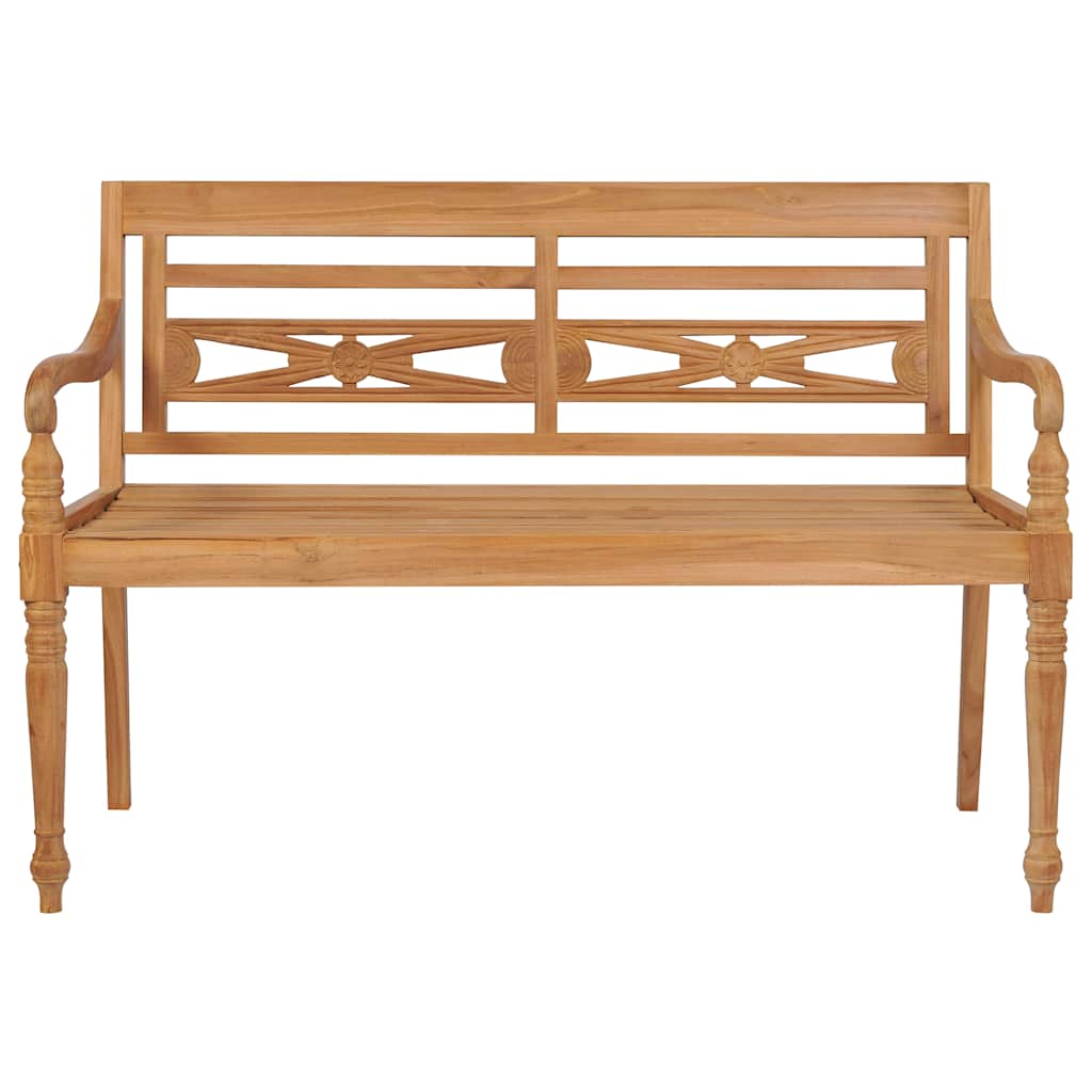 Panchina Batavia Con Cuscino 120Cm In Teak Massello